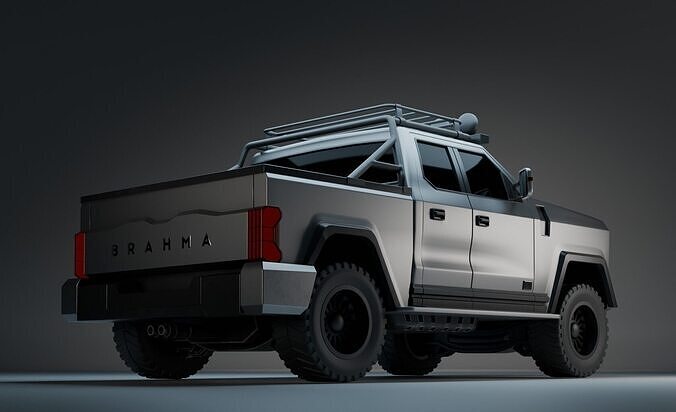 Brahma X  Apex Offroad Dominator 4x4 Truck Low-poly 3D model 2