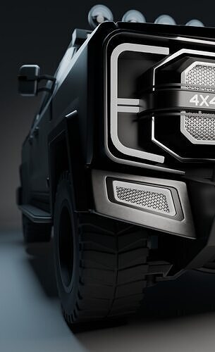 Brahma X  Apex Offroad Dominator 4x4 Truck Low-poly 3D model 6