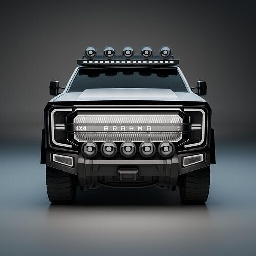 Brahma X  Apex Offroad Dominator 4x4 Truck Low-poly 3D model 4