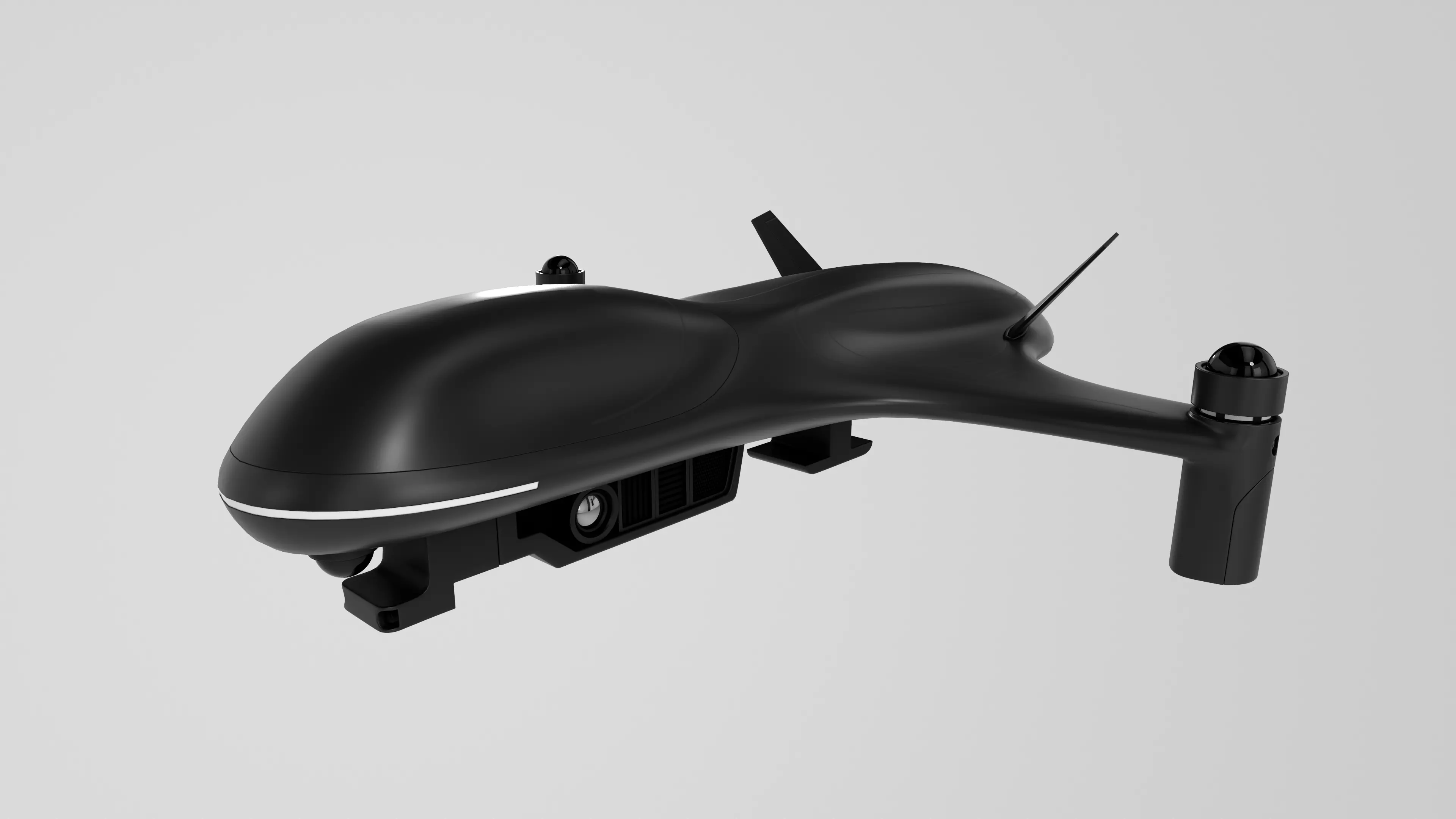 Military UAV Low-poly 3D model