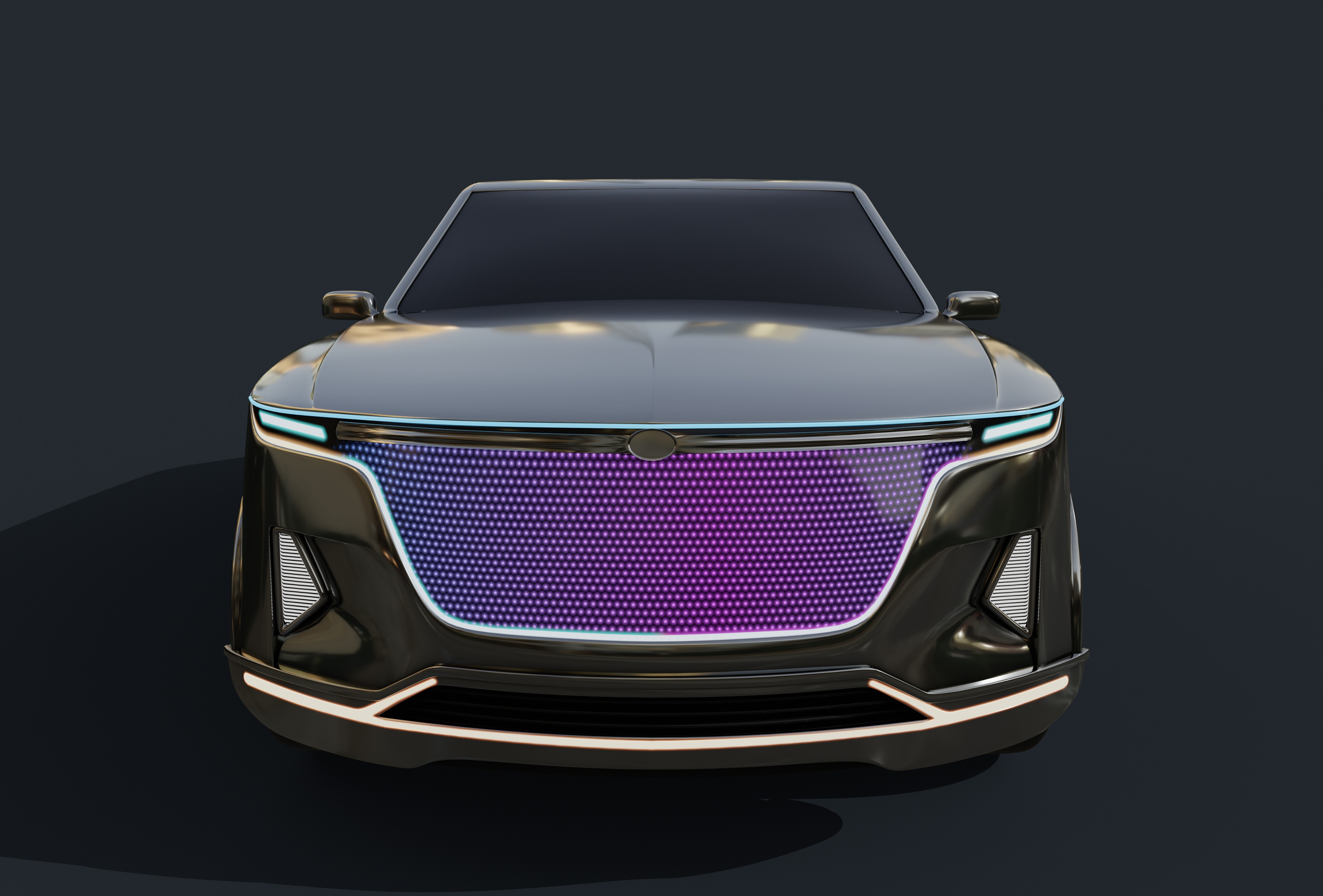 Limousine Car 3D model_7