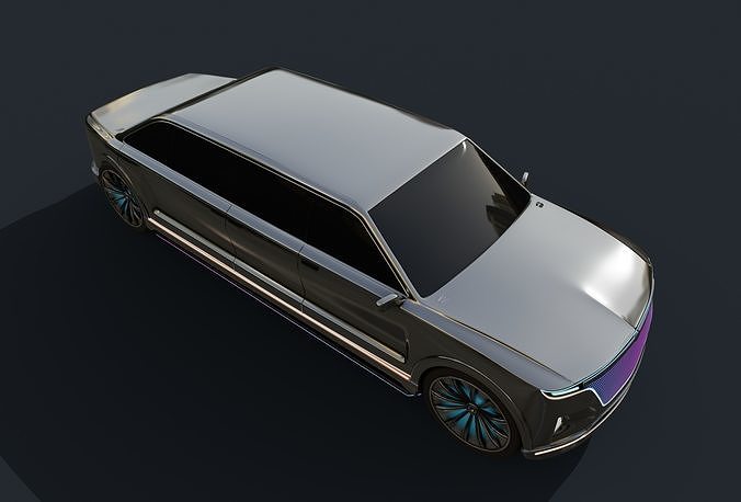 Limousine Car 3D model 3
