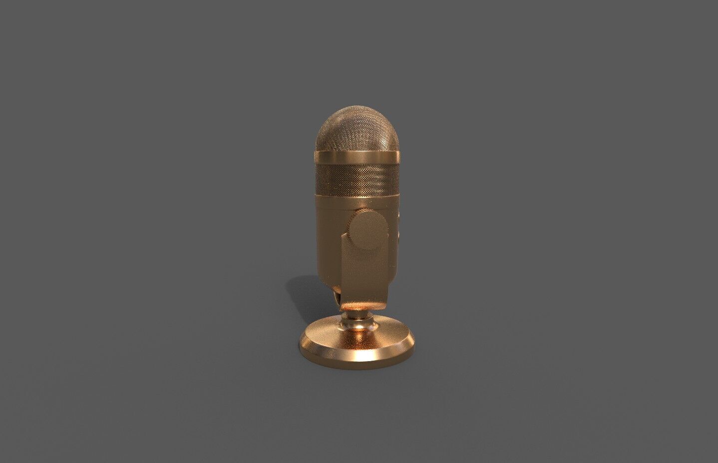 Conferencing Microphone Low-poly 3D model_4