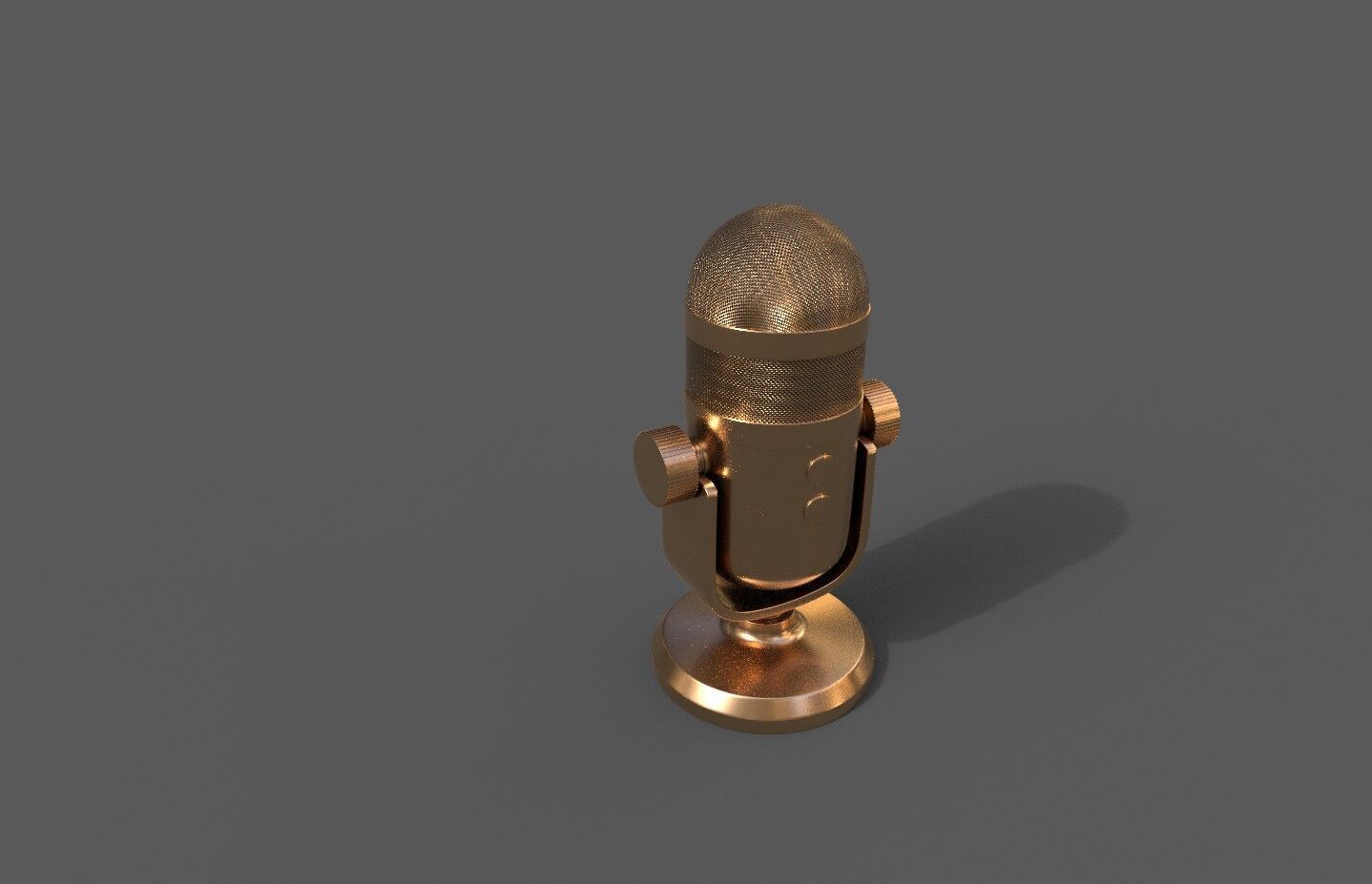 Conferencing Microphone Low-poly 3D model_1