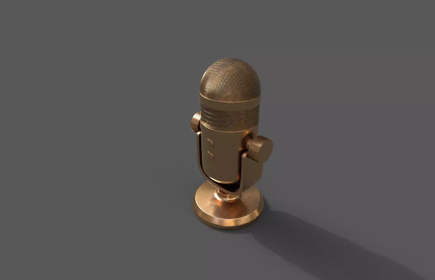 Conferencing Microphone Low-poly 3D model_0