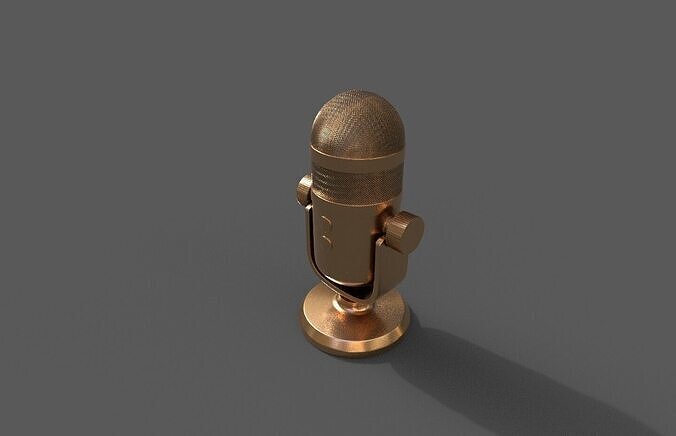 Conferencing Microphone Low-poly 3D model