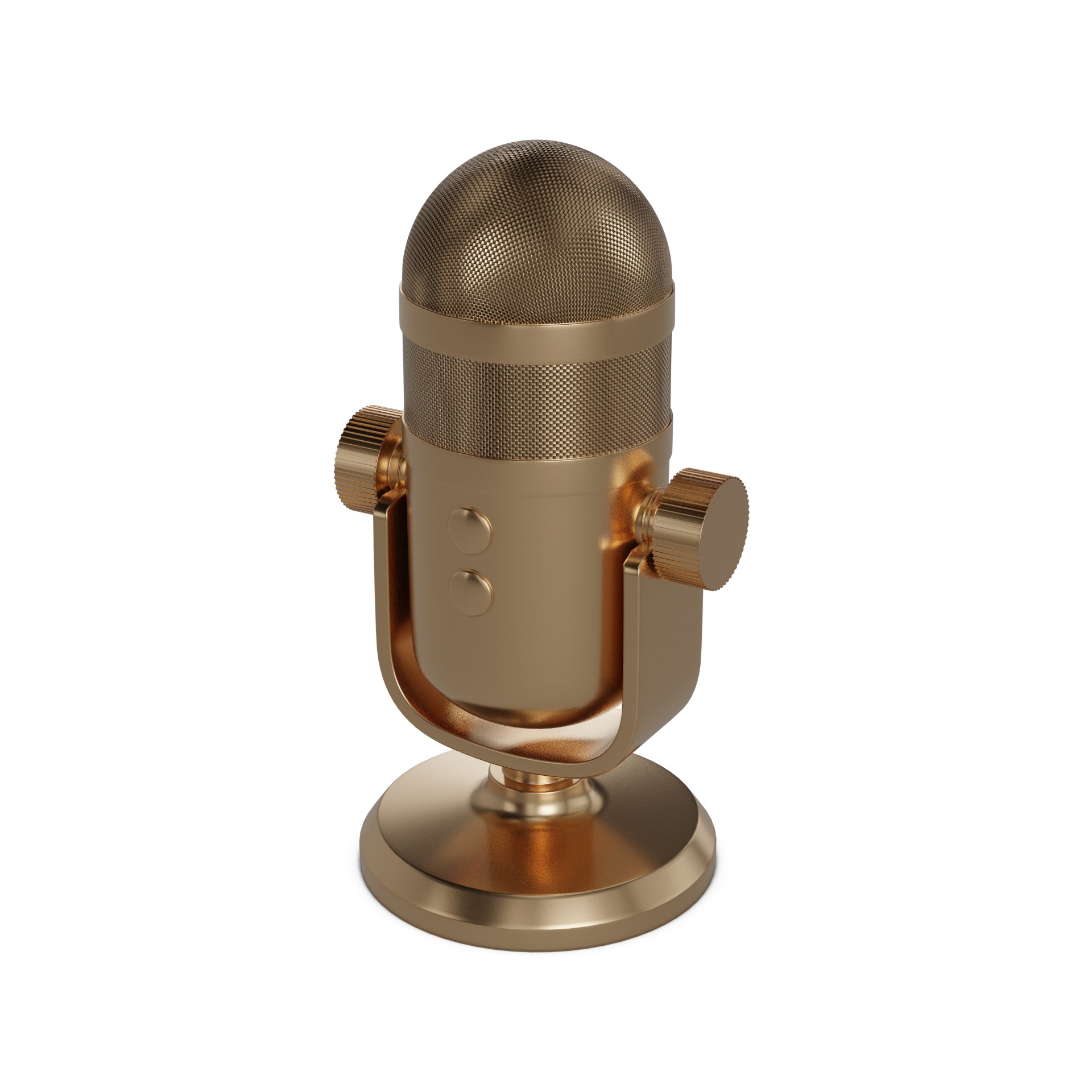 Conferencing Microphone Low-poly 3D model_5