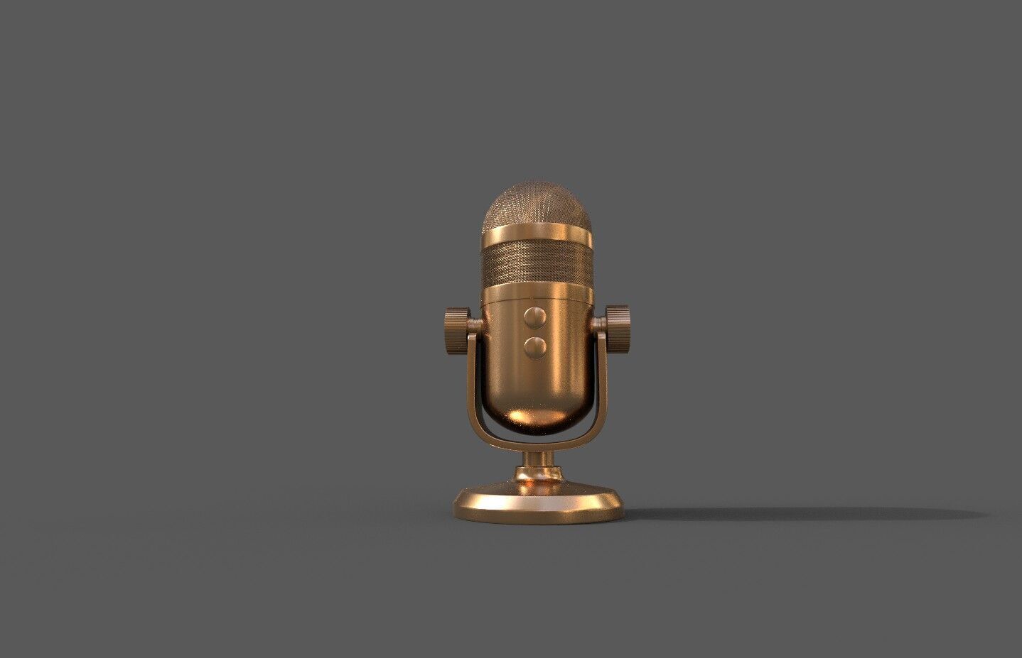 Conferencing Microphone Low-poly 3D model_2