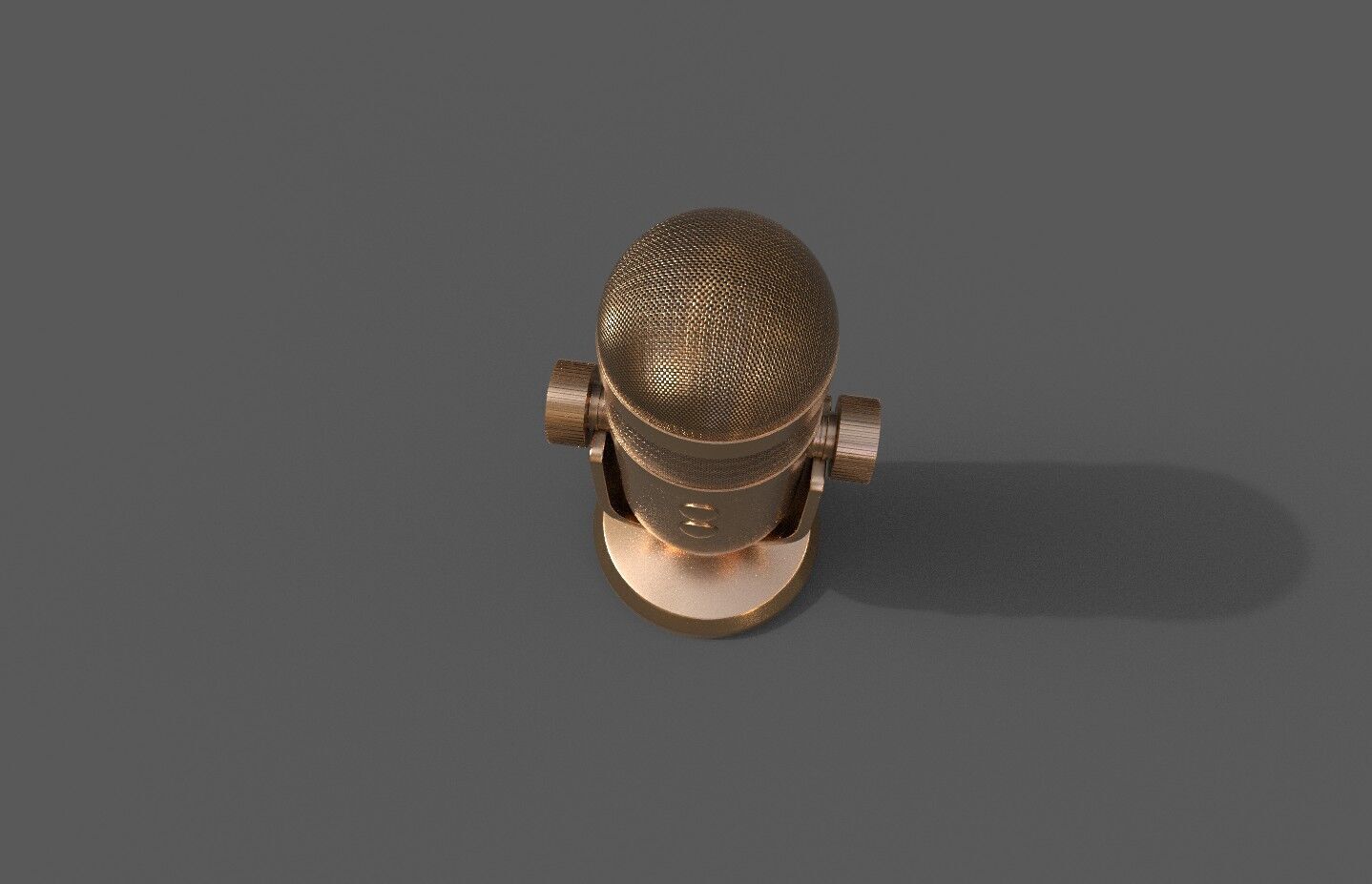 Conferencing Microphone Low-poly 3D model_3