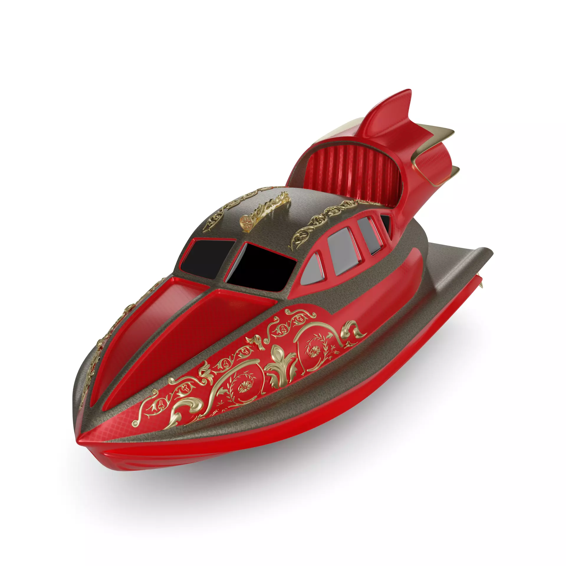 Airboat 3D model_0