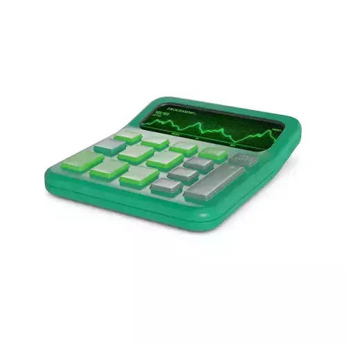 Calculator Scientific Low-poly 3D model