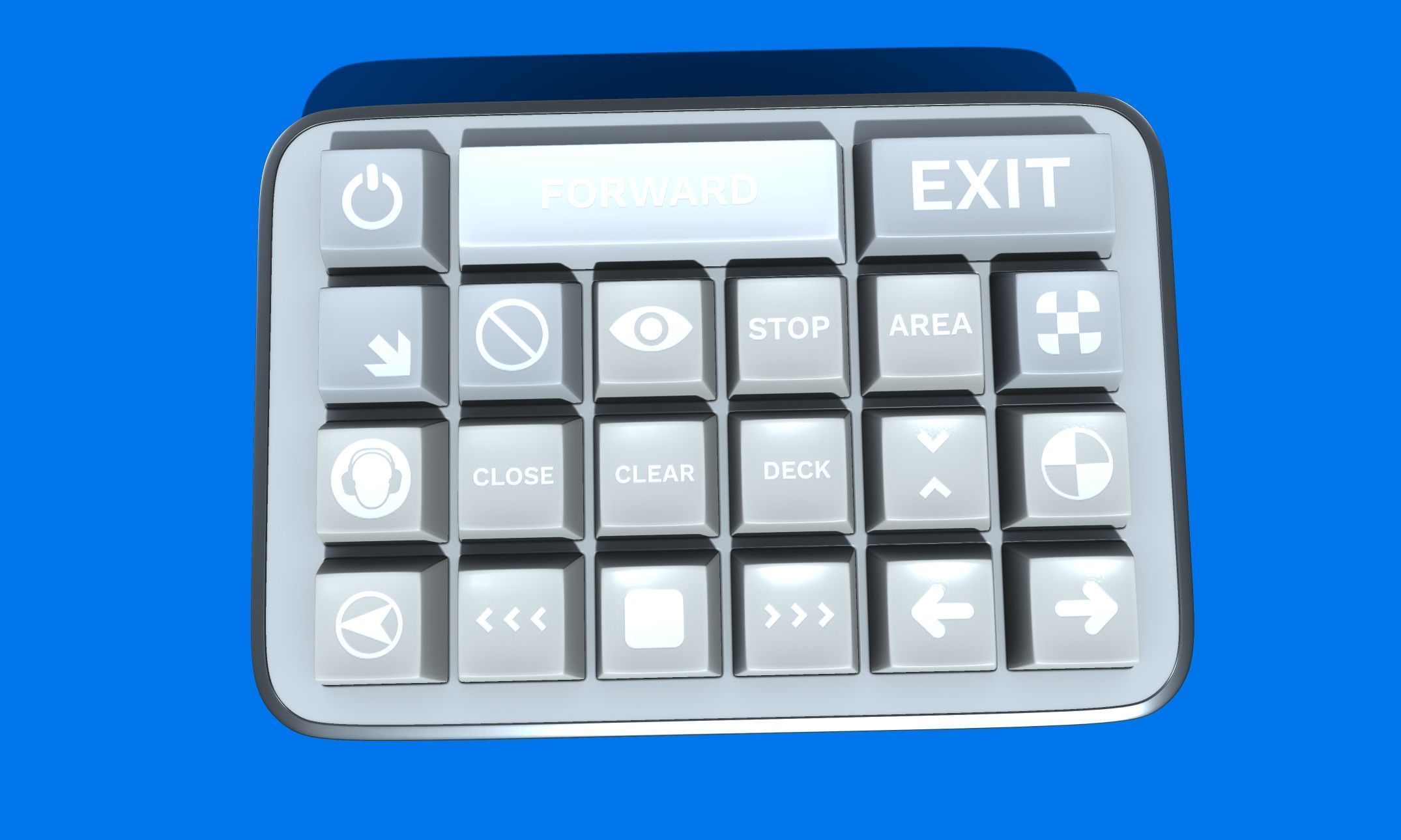 Stream deck Low-poly 3D model_2