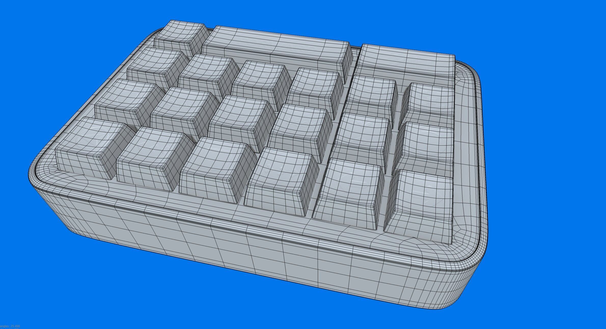 Stream deck Low-poly 3D model_4