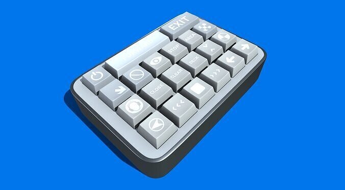Stream deck Low-poly 3D model