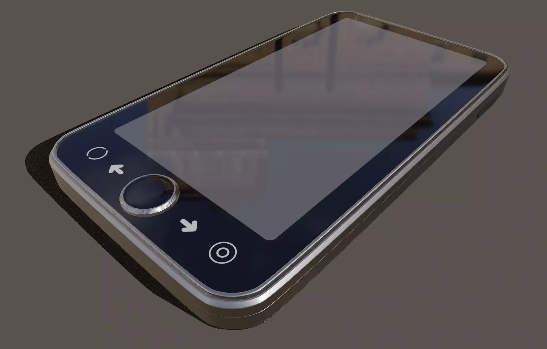 External GPS Low-poly 3D model_0