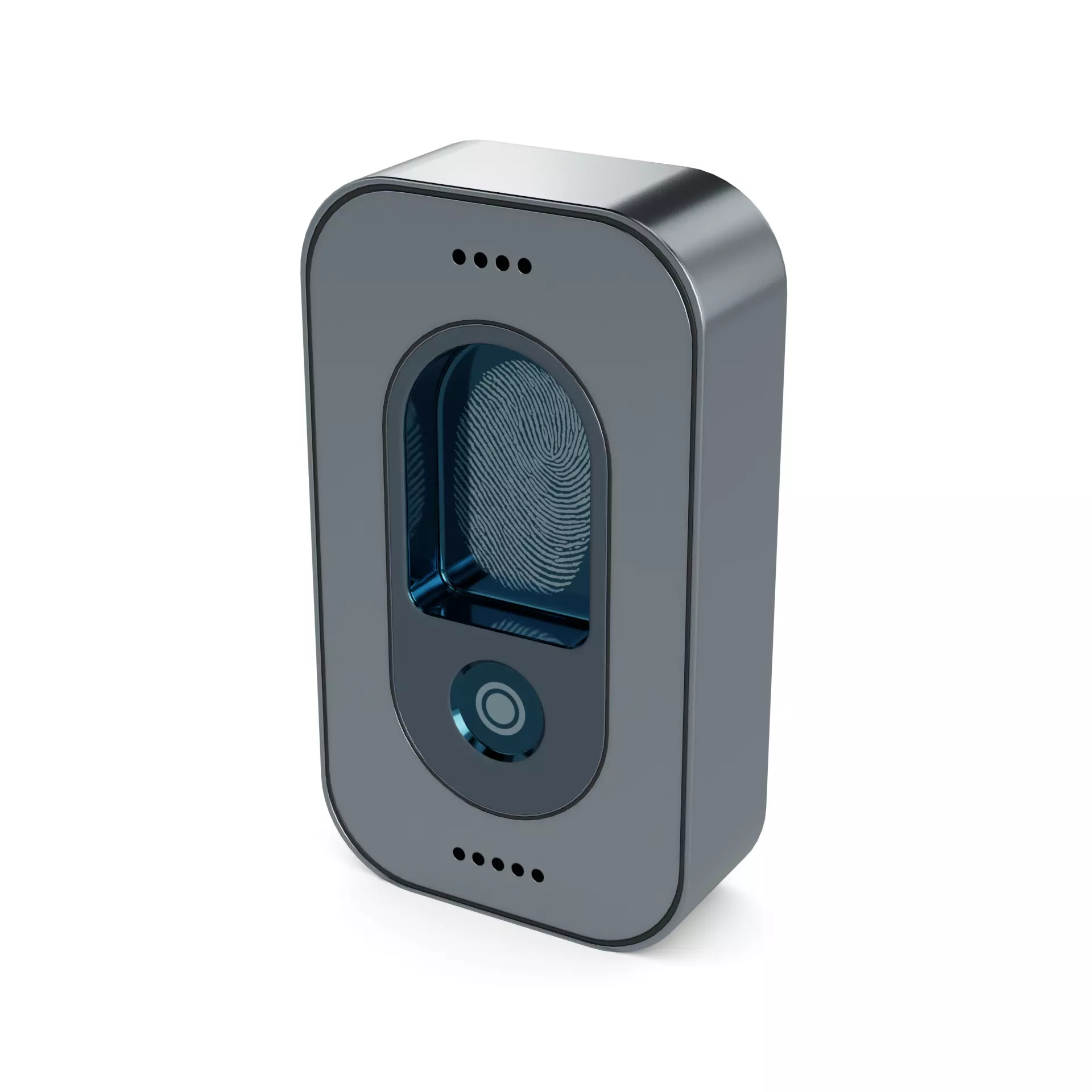 Biometric access control Low-poly 3D model_0