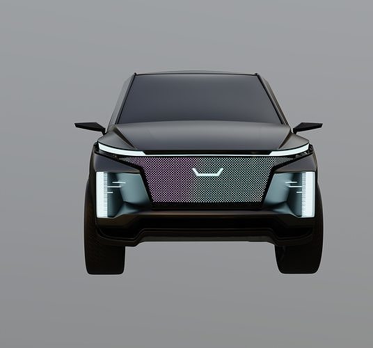 Electric SUV 3D model 7