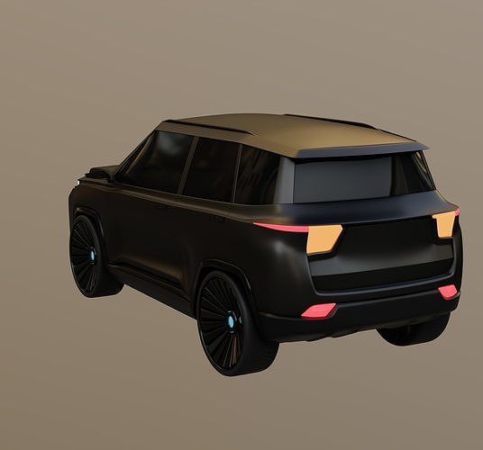 Electric SUV 3D model 5