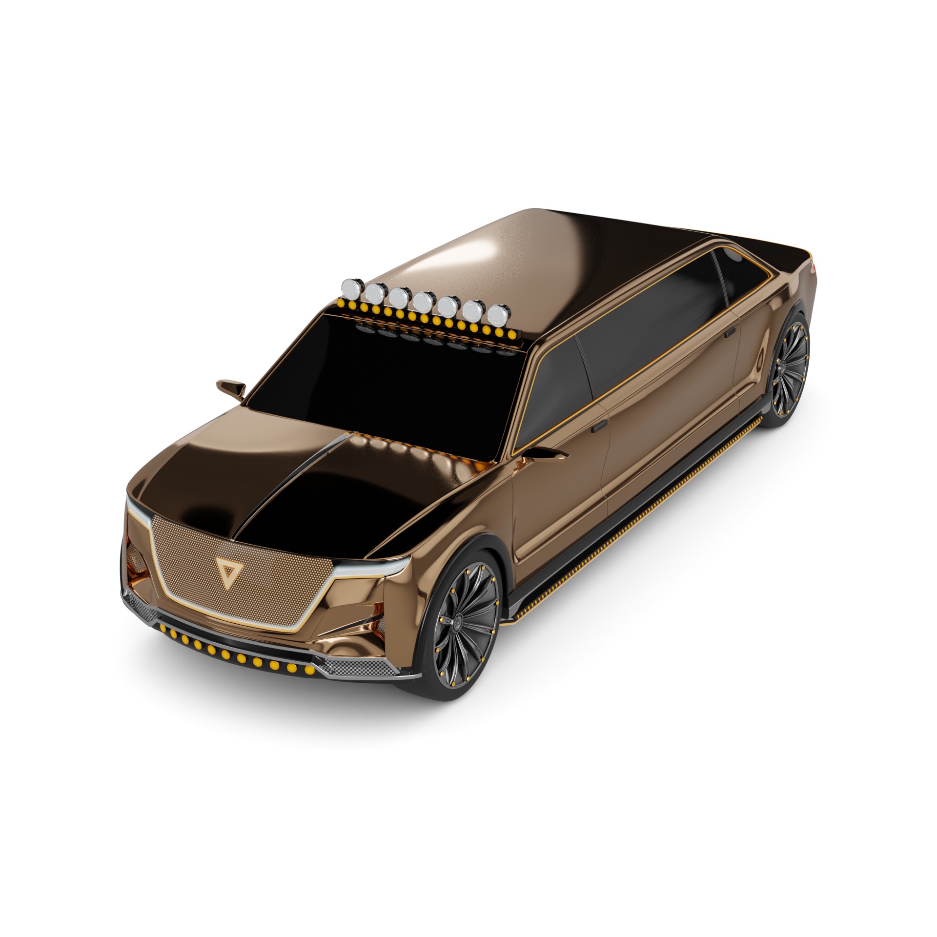 Limousine Car 3D model_38