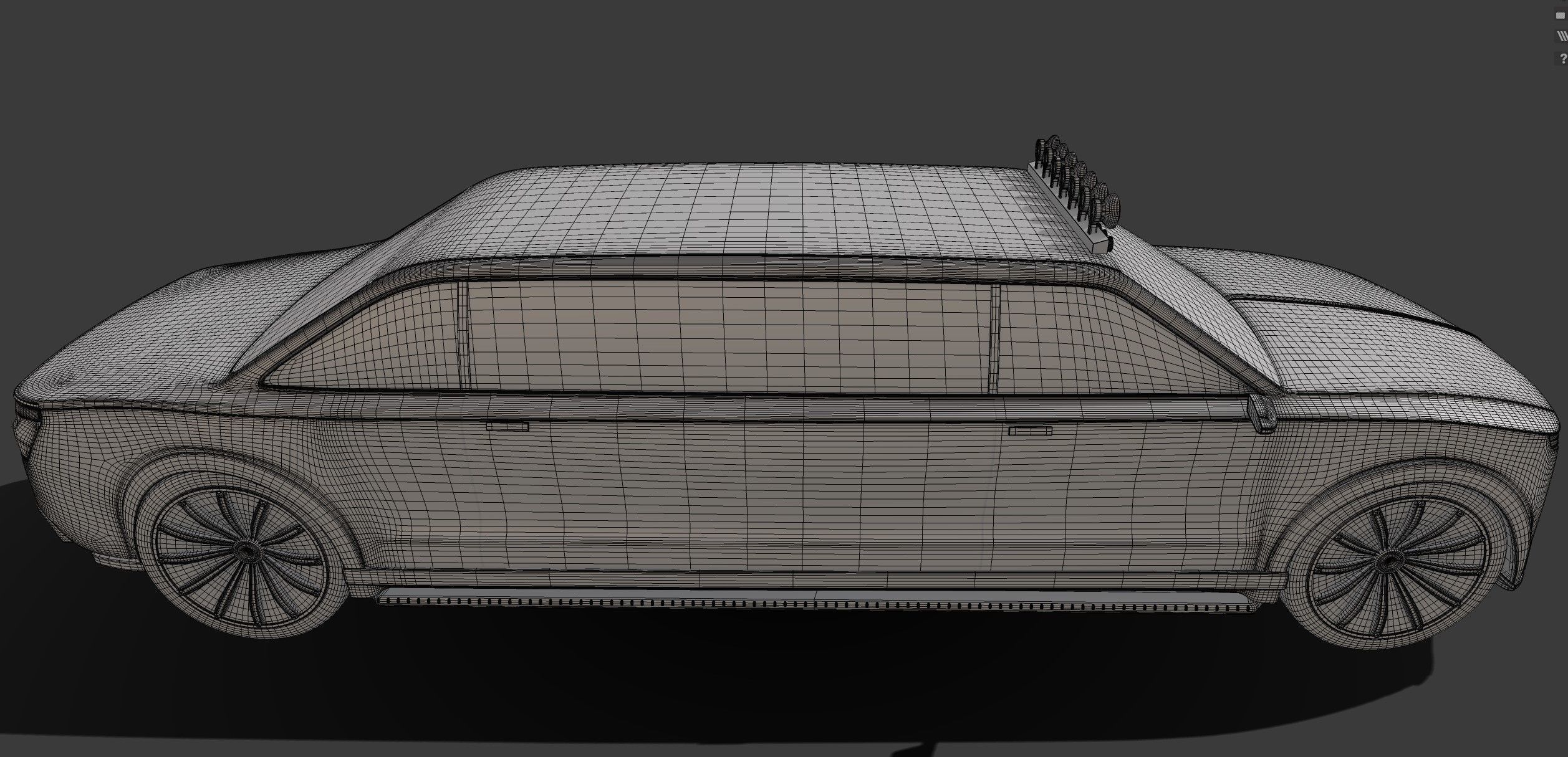 Limousine Car 3D model_5