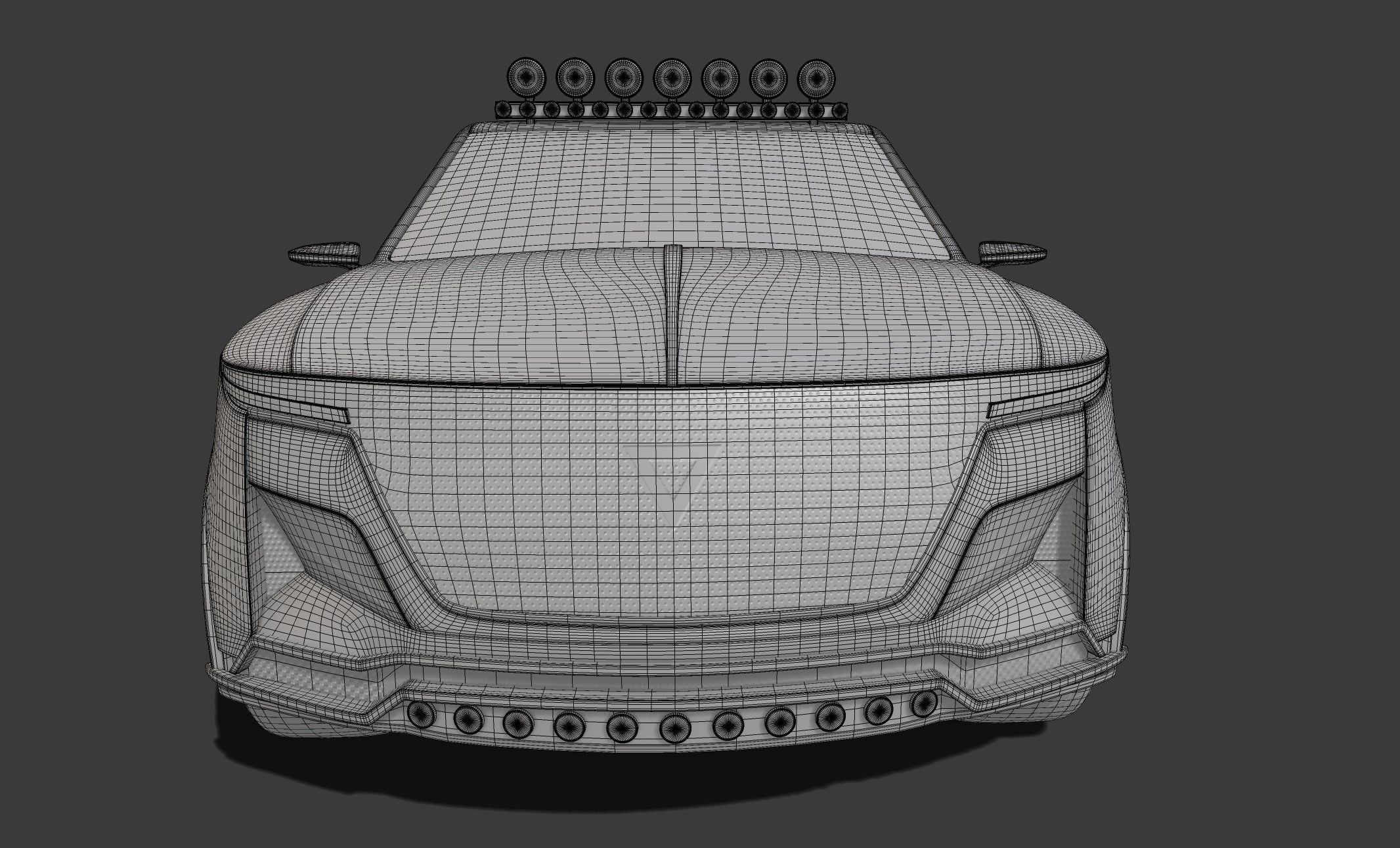 Limousine Car 3D model_3