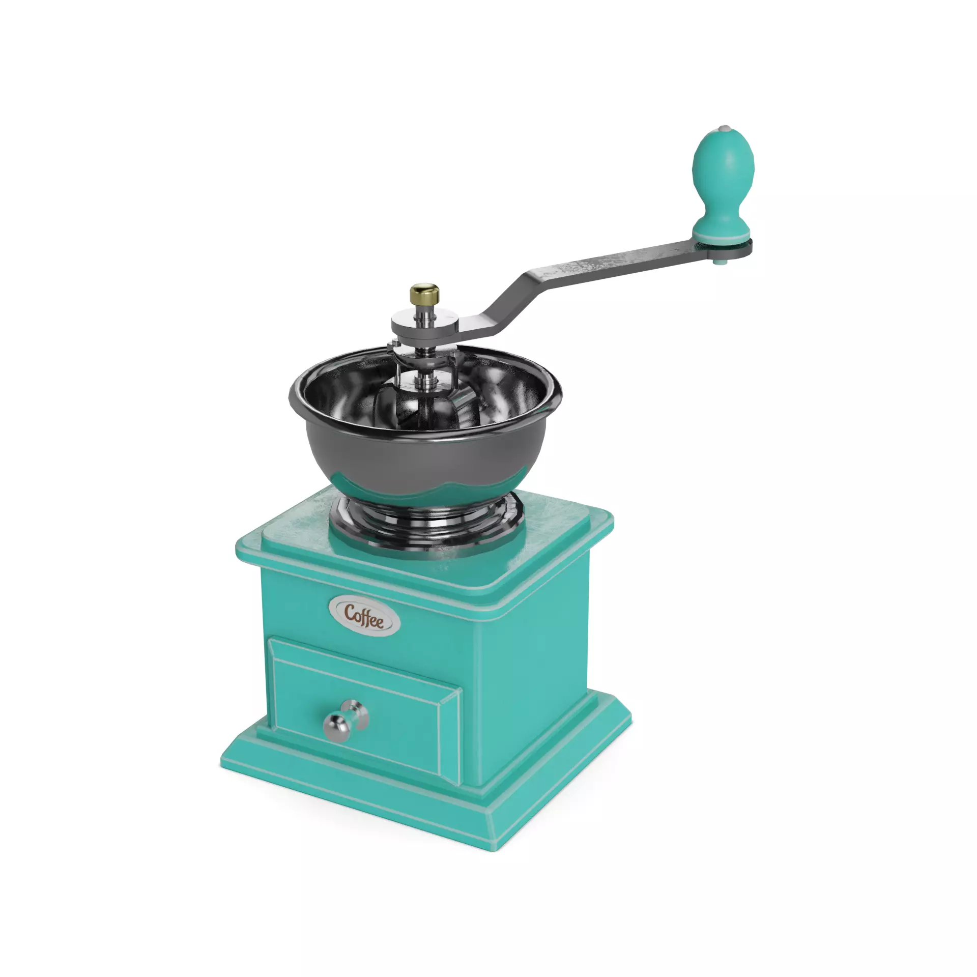 Coffee grinders Low-poly 3D model_0