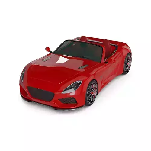 Convertible Car 3D model