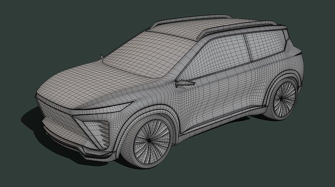 Crossover Car 3D model 2