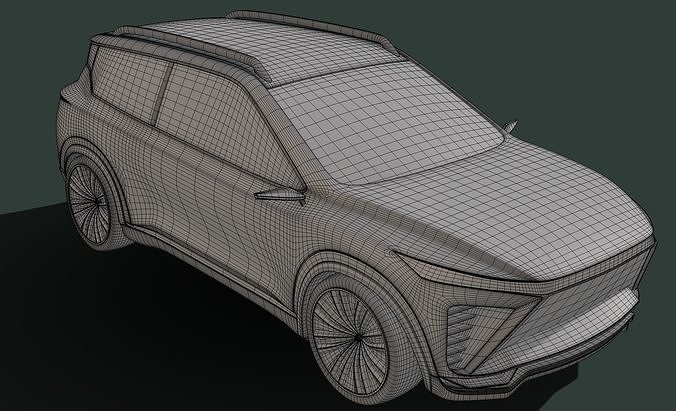 Crossover Car 3D model 6