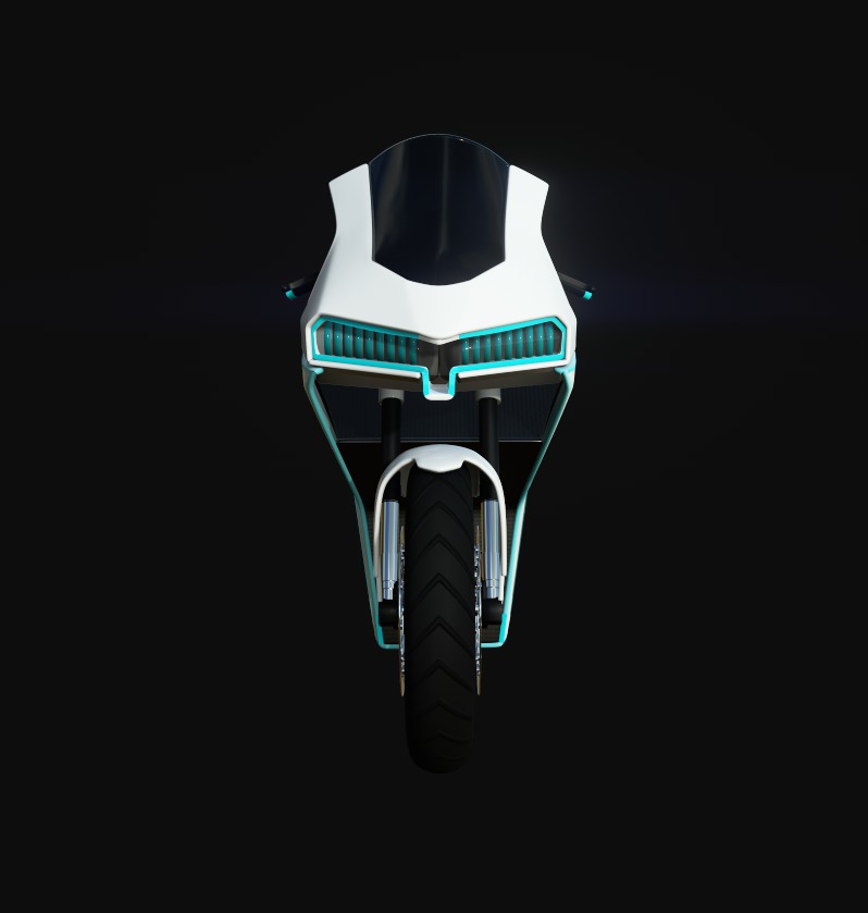 Sport Touring Motorcycle 3D model_2