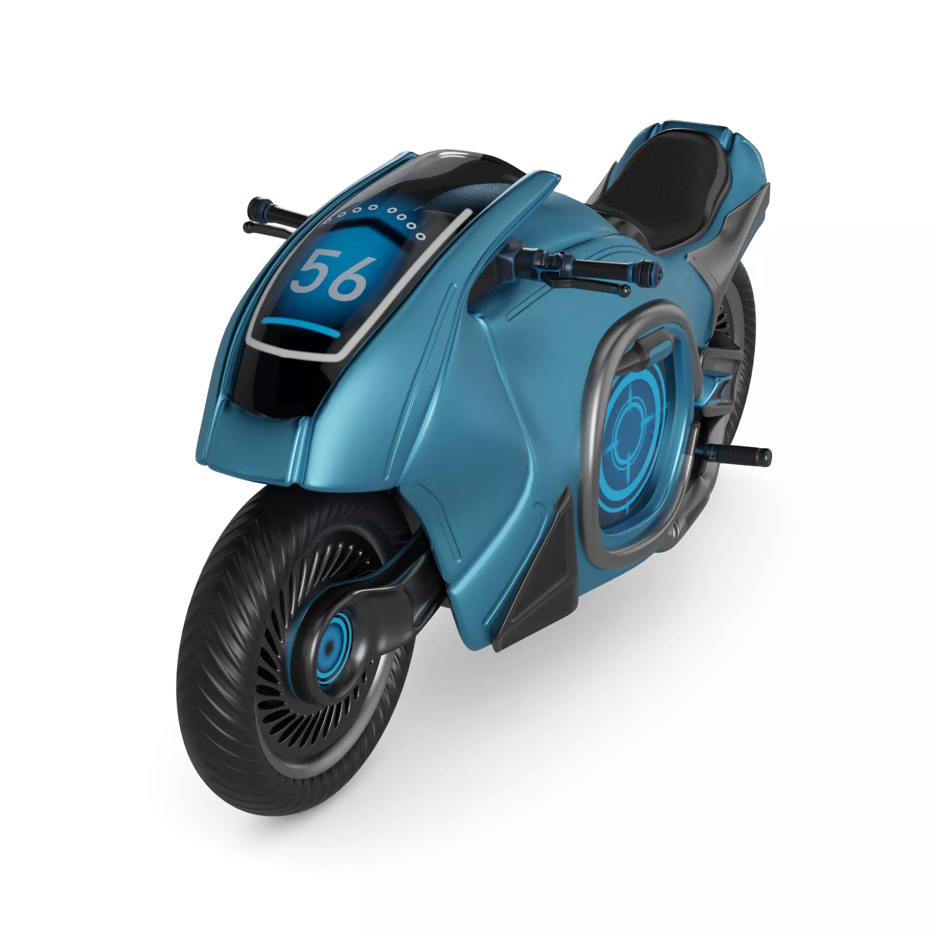 Touring Motorcycle 3D model