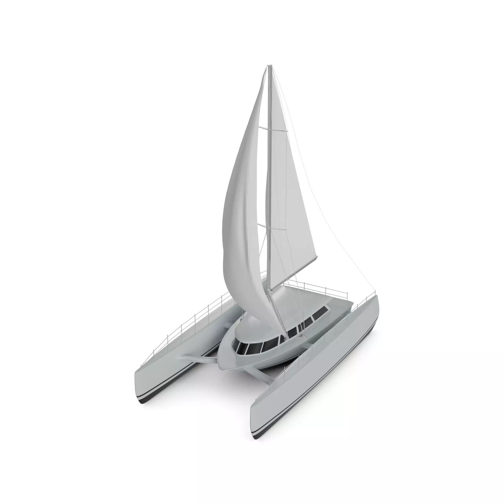 Sailboat 3D model_0