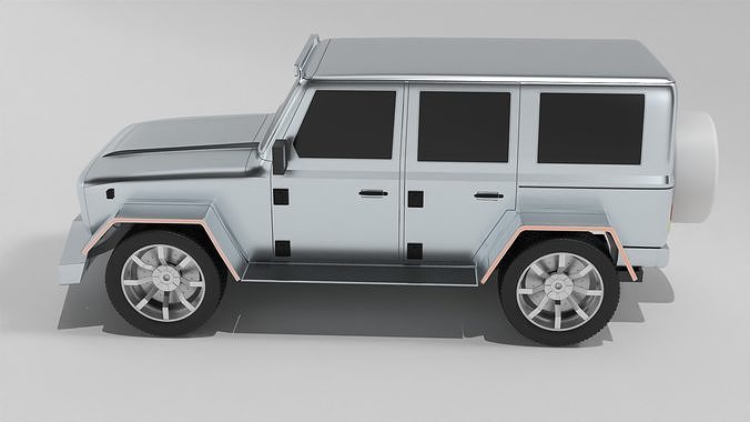 Overland Vehicle Low-poly 3D model 5