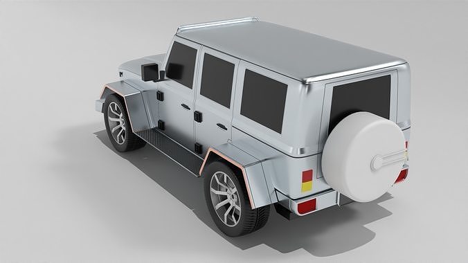 Overland Vehicle Low-poly 3D model 3