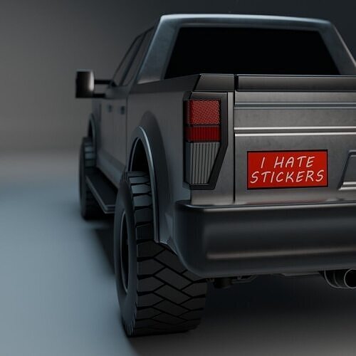 Ironclad V8  Tactical 4x4 Pickup Low-poly 3D model 7