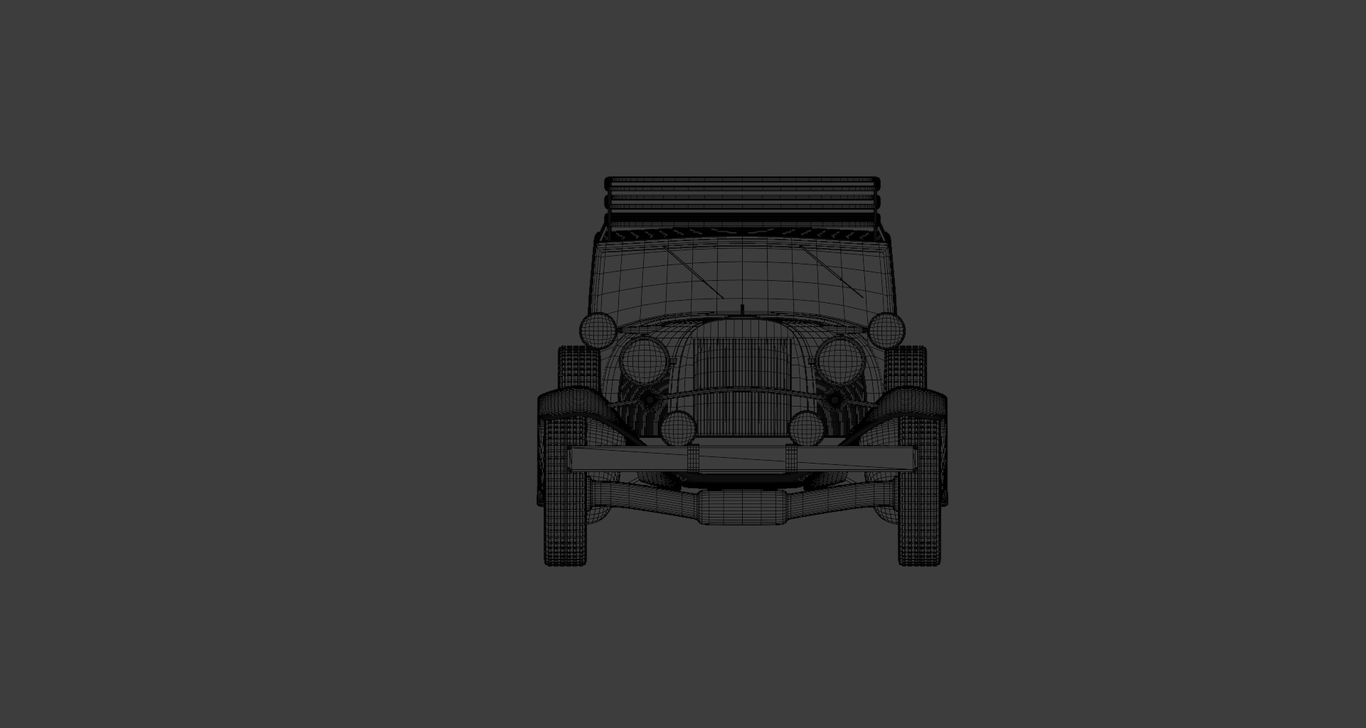 Overland Vehicle Low-poly 3D model_6