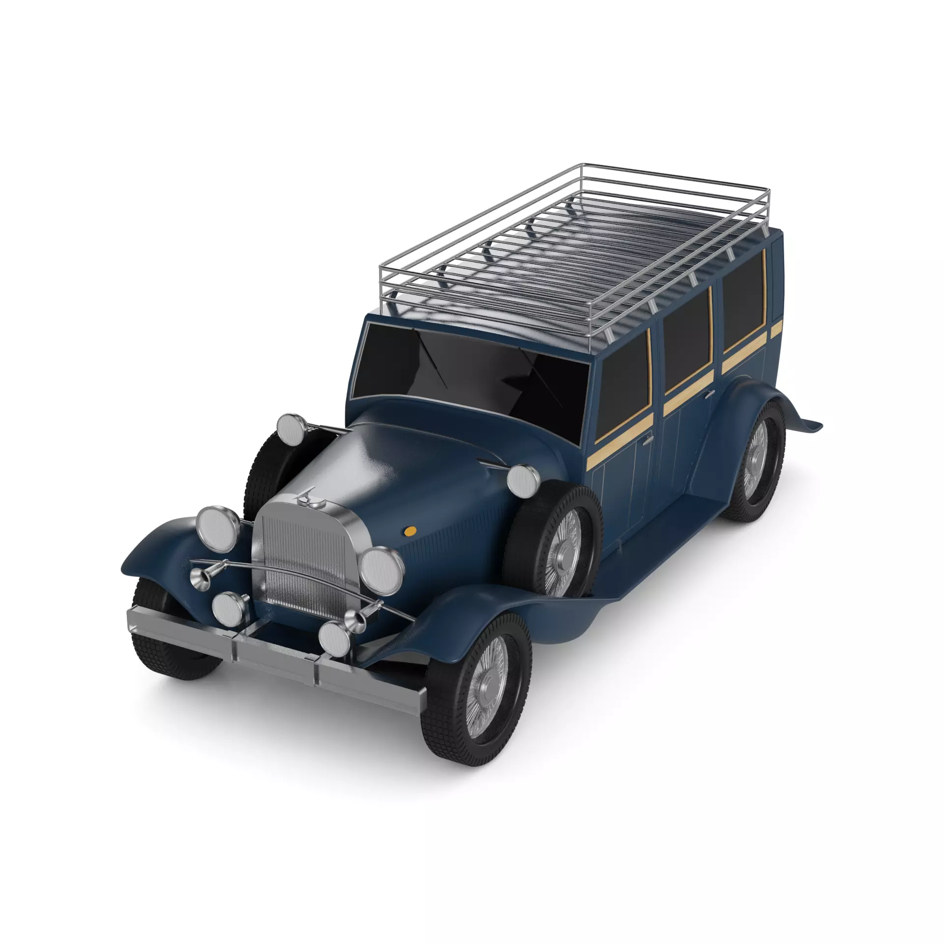 Overland Vehicle Low-poly 3D model_0