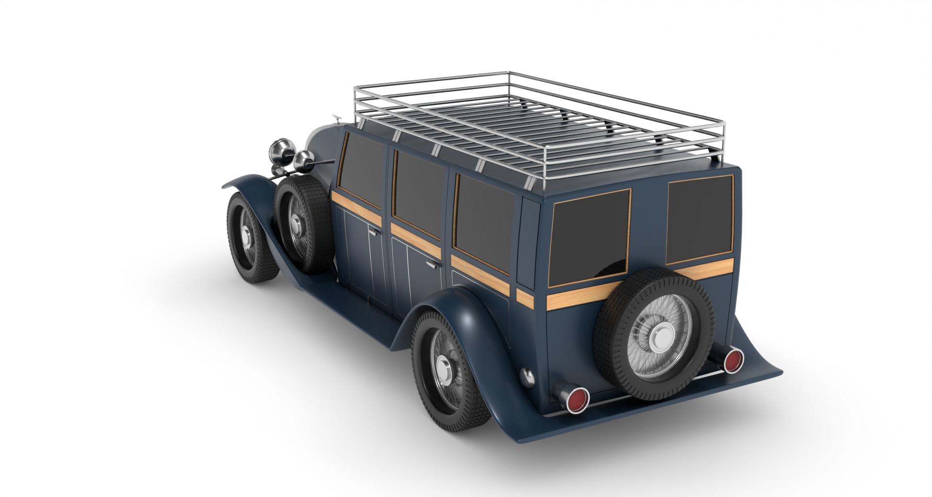 Overland Vehicle Low-poly 3D model_2