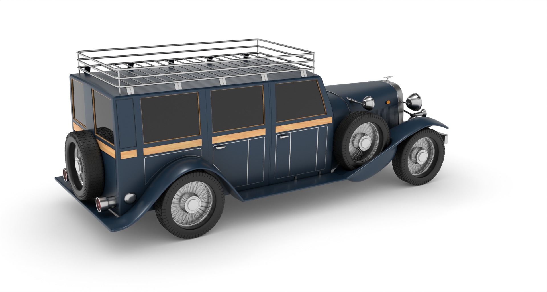 Overland Vehicle Low-poly 3D model_3