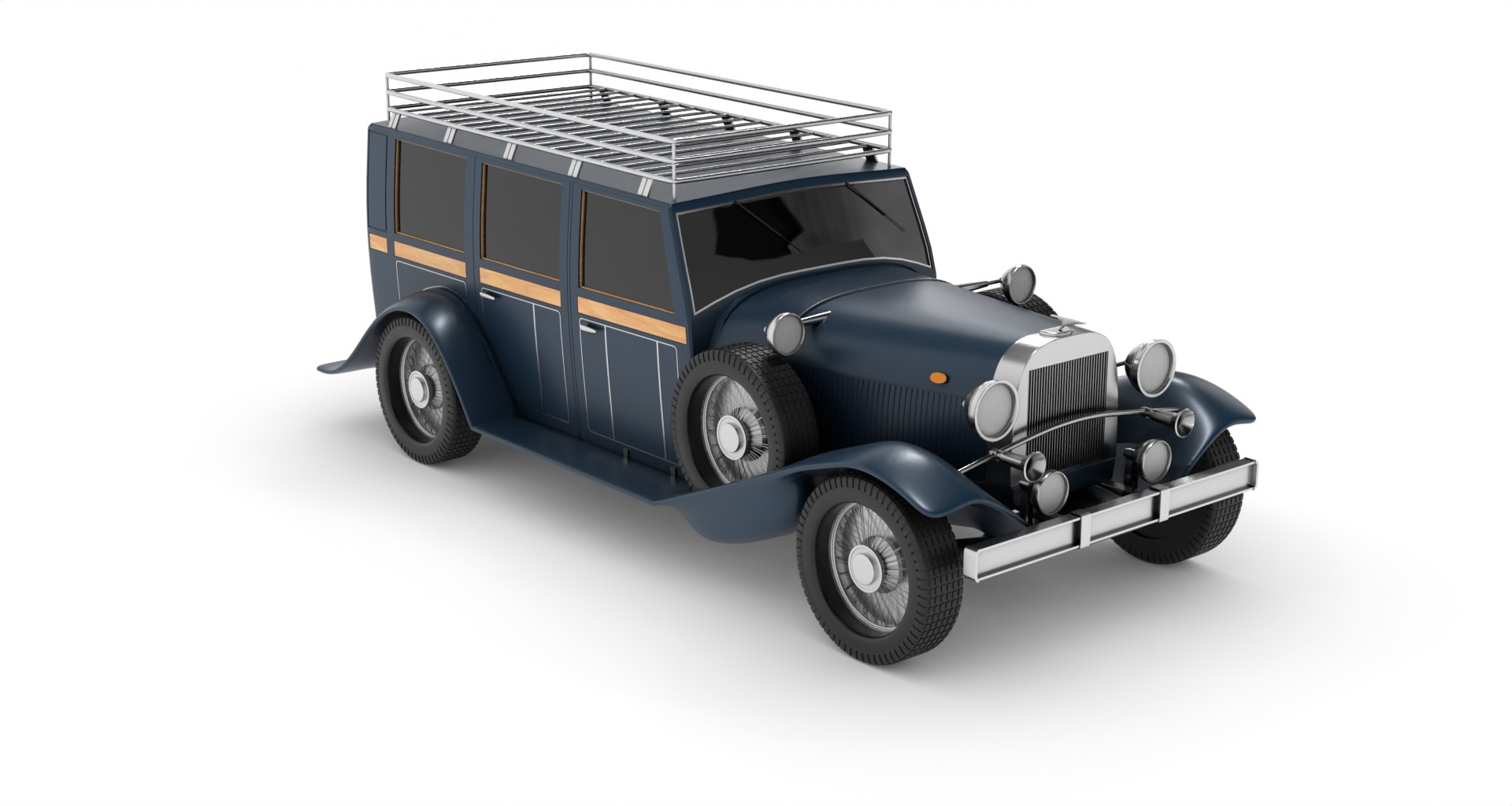 Overland Vehicle Low-poly 3D model_4