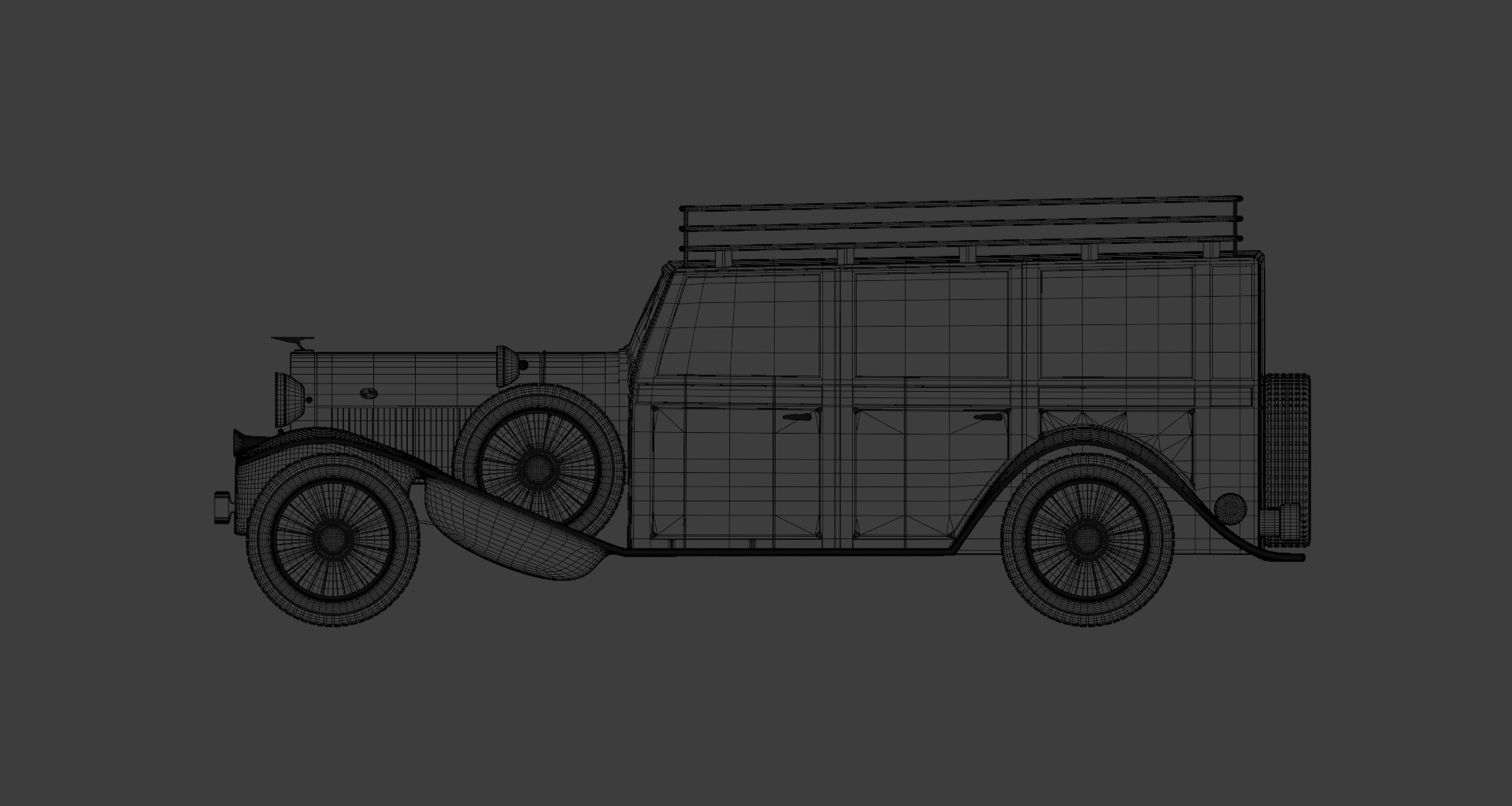 Overland Vehicle Low-poly 3D model_5