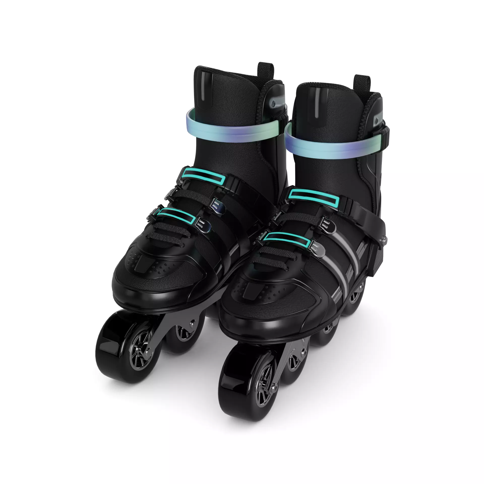 Quad Roller Skate 3D model_0