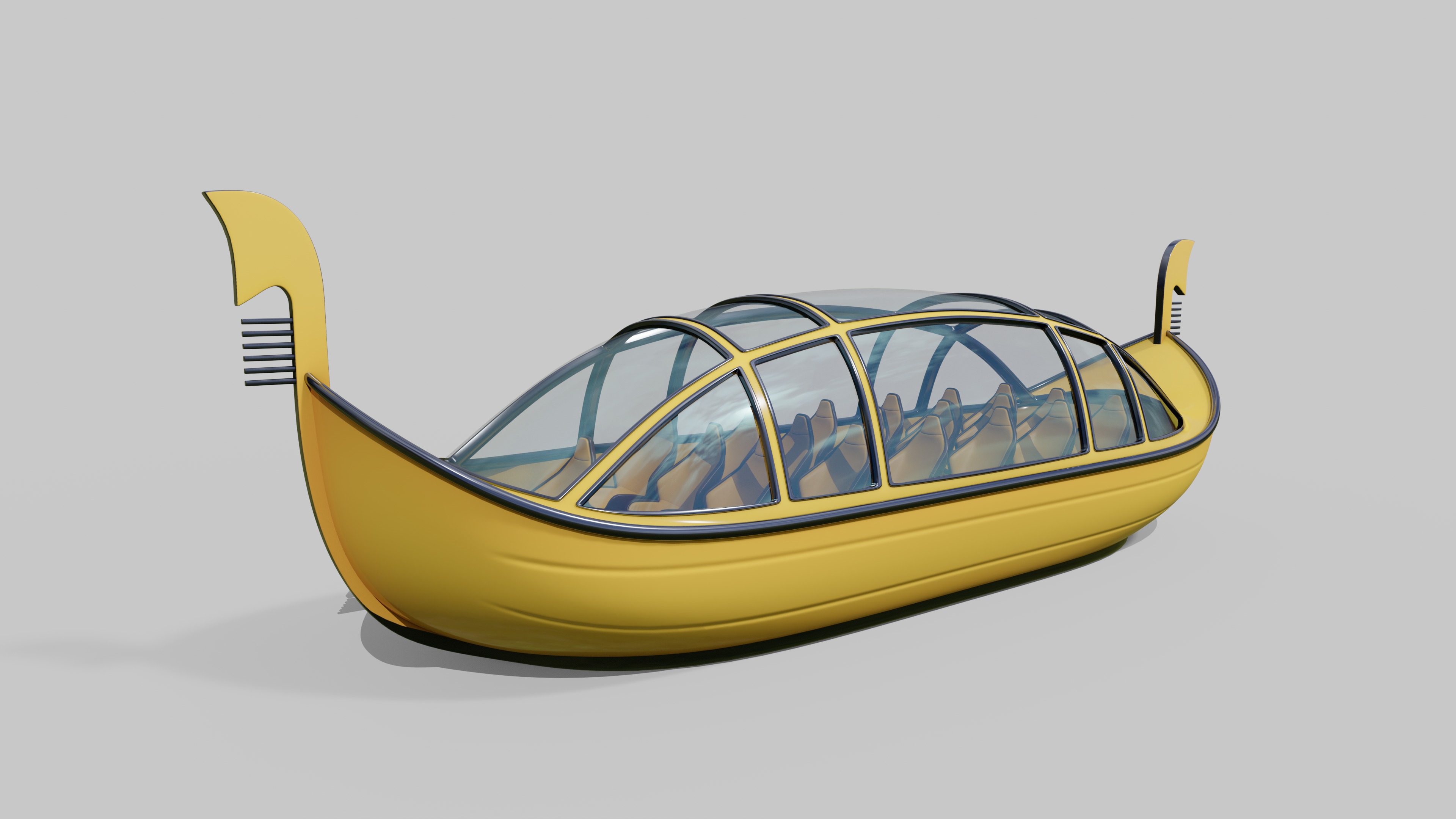 Gondola 3D model_7