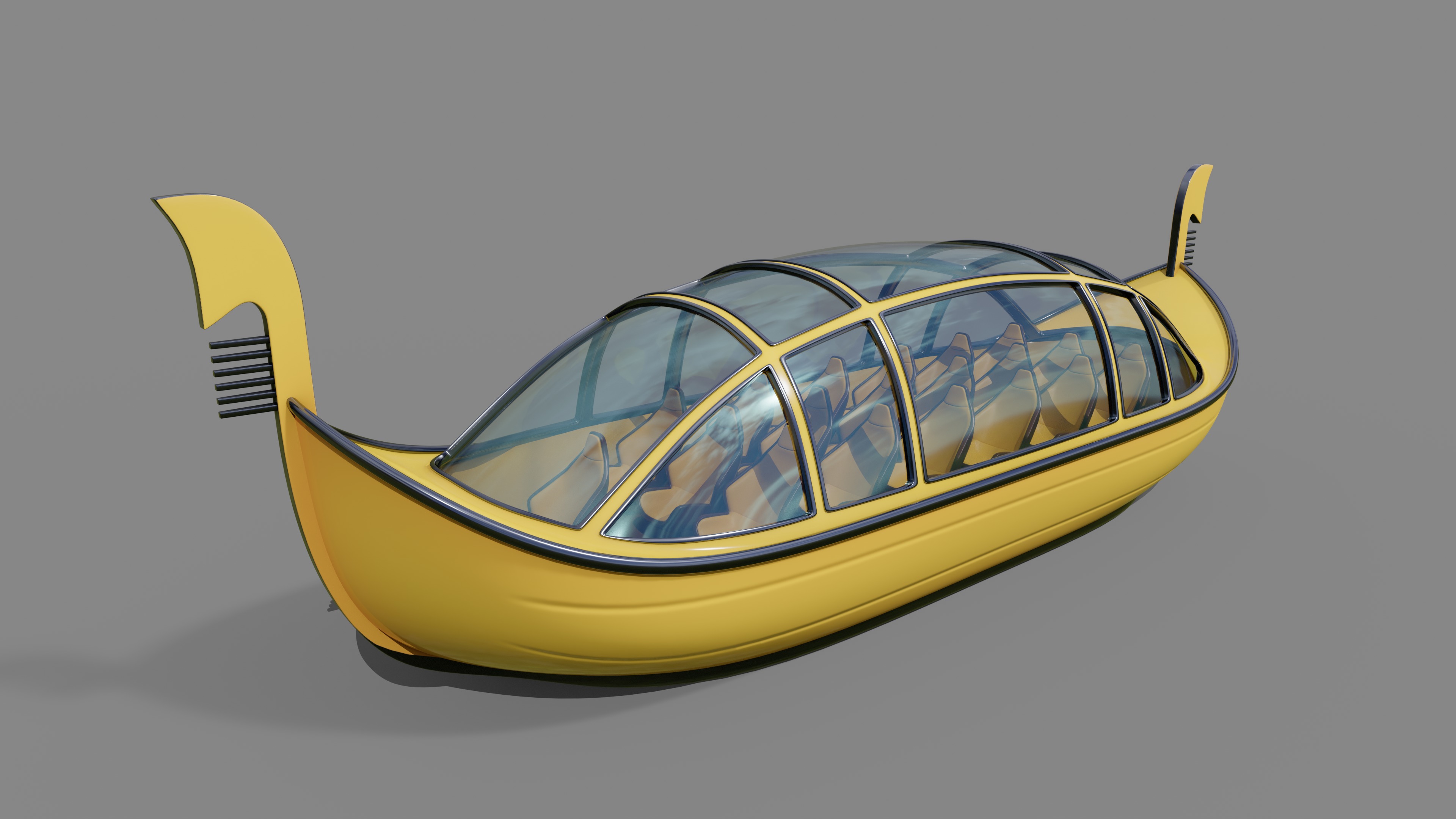 Gondola 3D model_5
