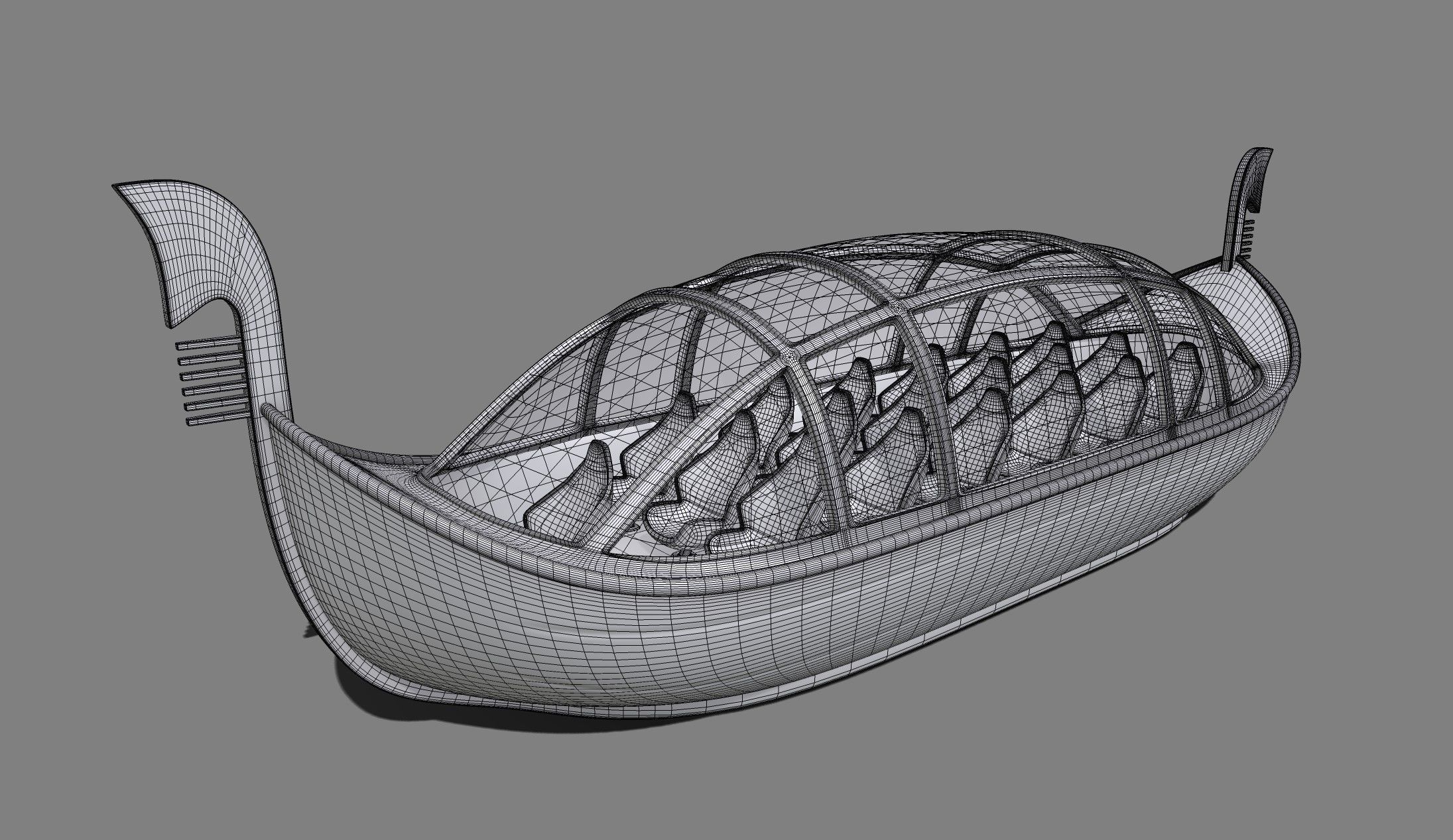 Gondola 3D model_2