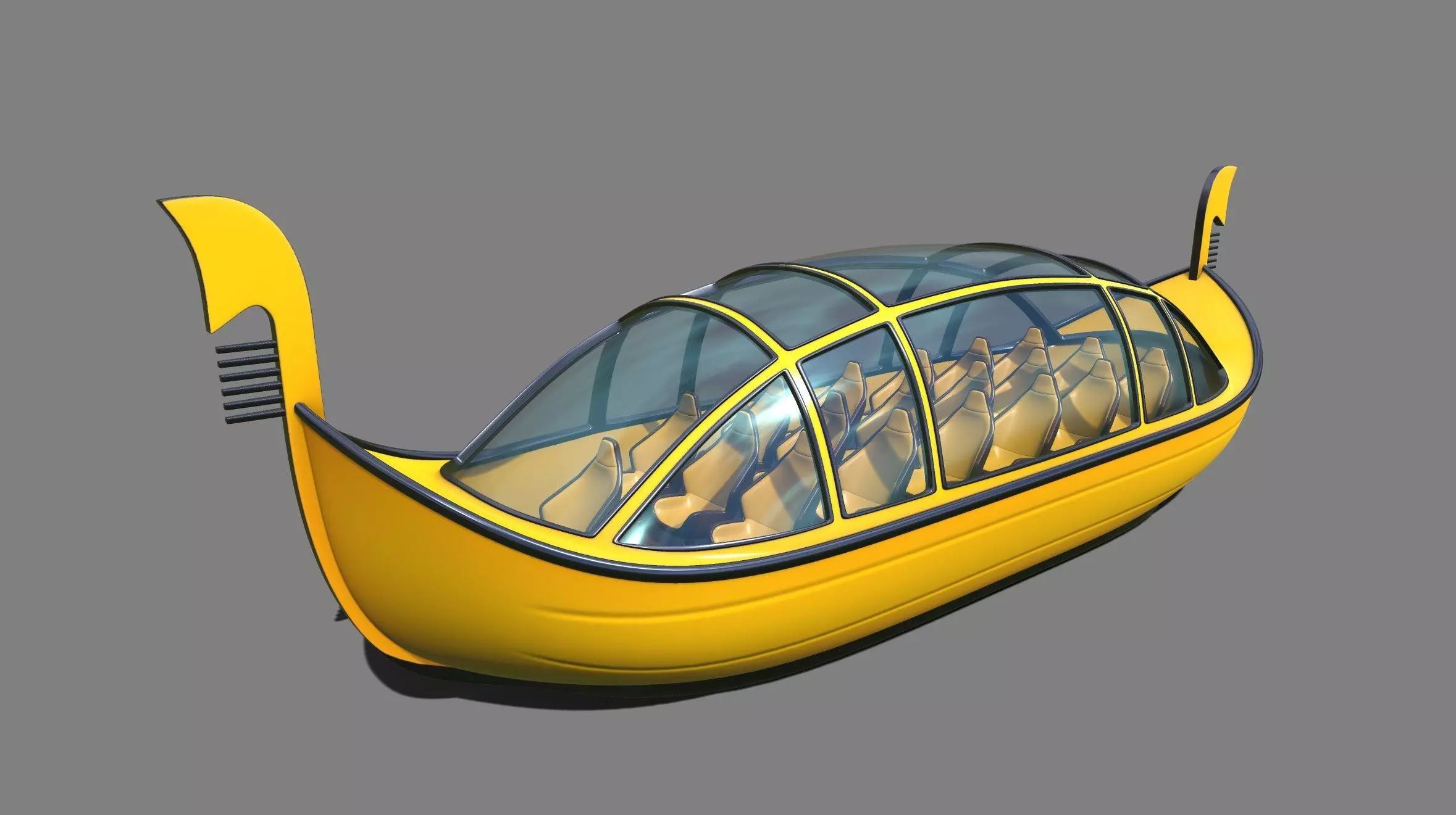 Gondola 3D model_0