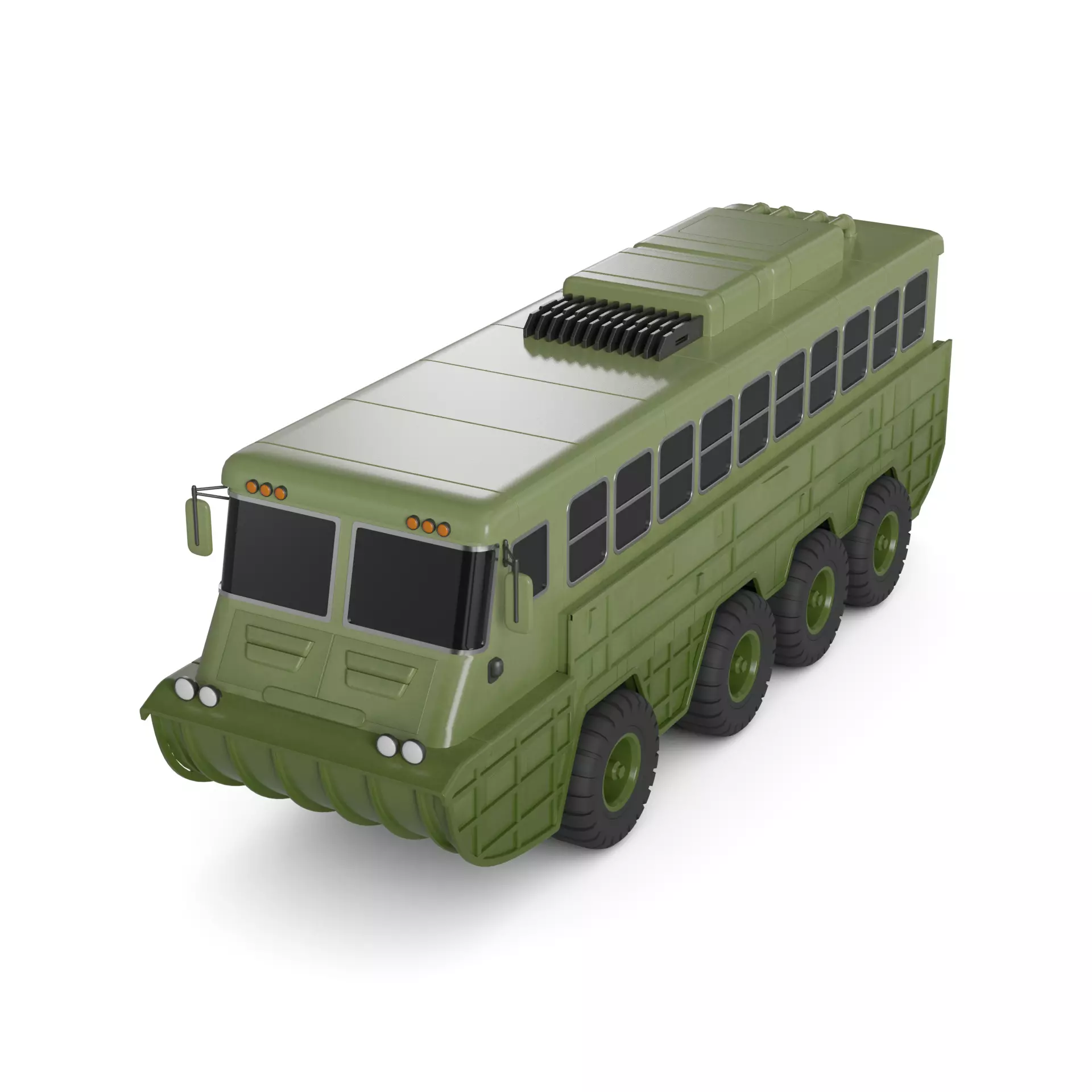 Amphibious Bus 3D model_0