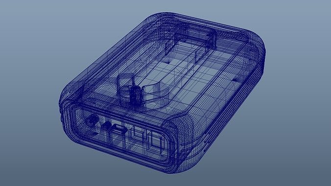 Portable Jump Starter Low-poly 3D model 4