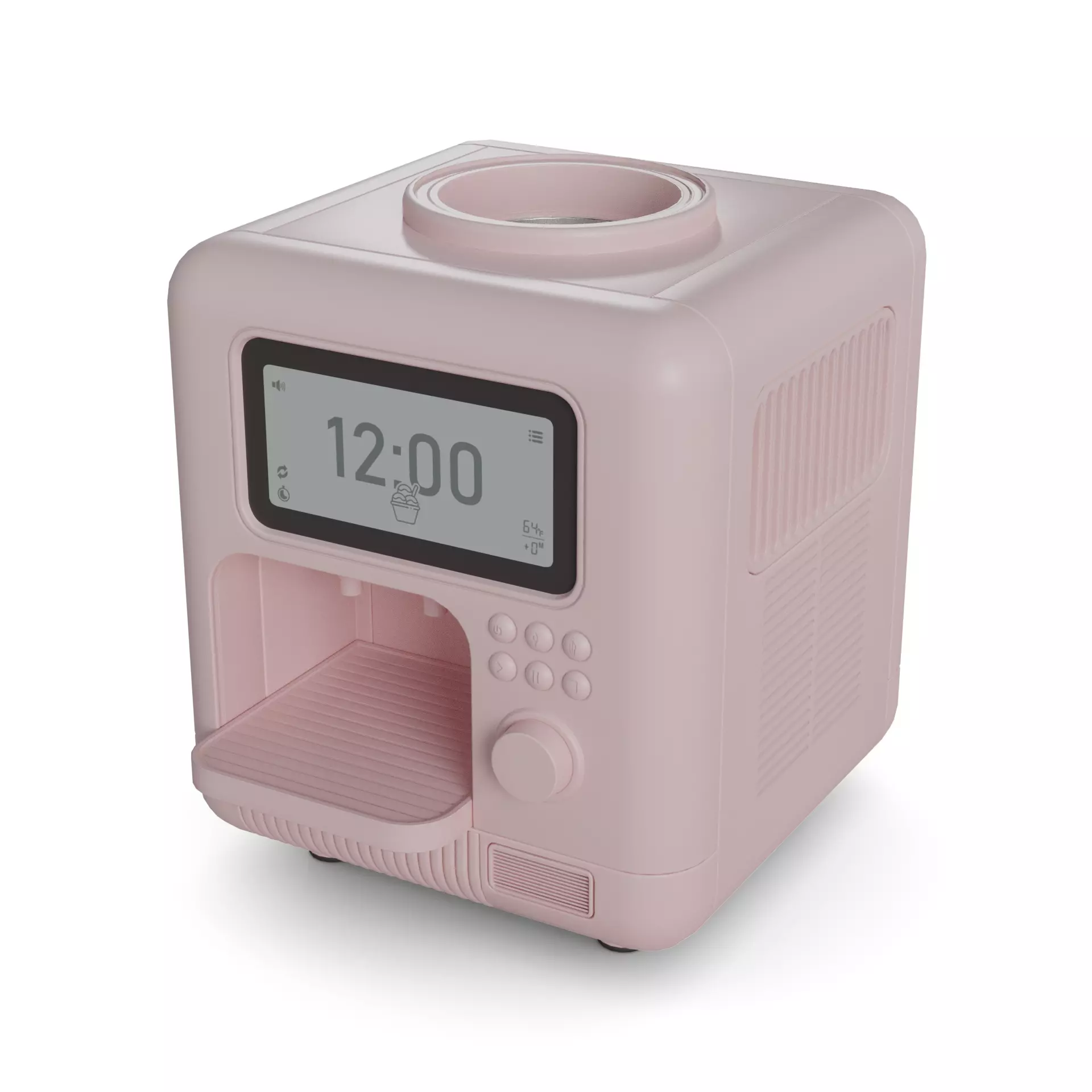 Ice cream machine Low-poly 3D model_0