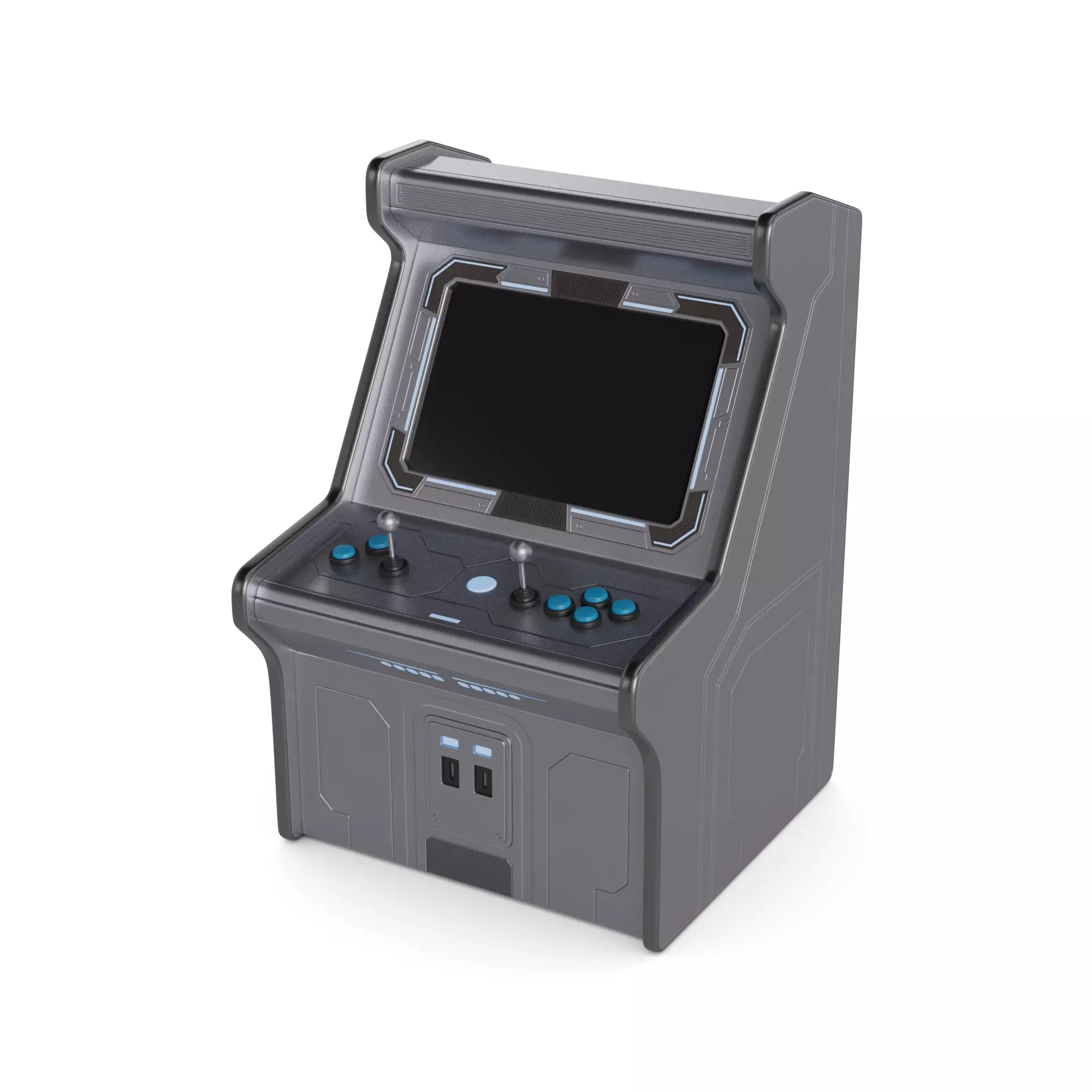 Arcade console 3D model_0